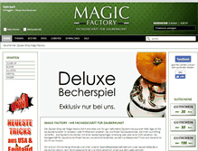 Tablet Screenshot of magic-factory-essen.de